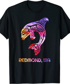 Tribal Redmond WA Orca Killer Whale Native American T-Shirt