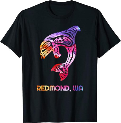 Tribal Redmond WA Orca Killer Whale Native American T-Shirt