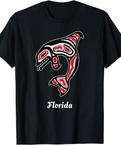 Native American Florida Red Orca Killer Whale T-Shirt