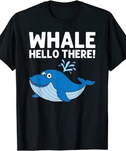 Funny Whale Art For Men Women Orca Narwhal Blue Whales T-Shirt