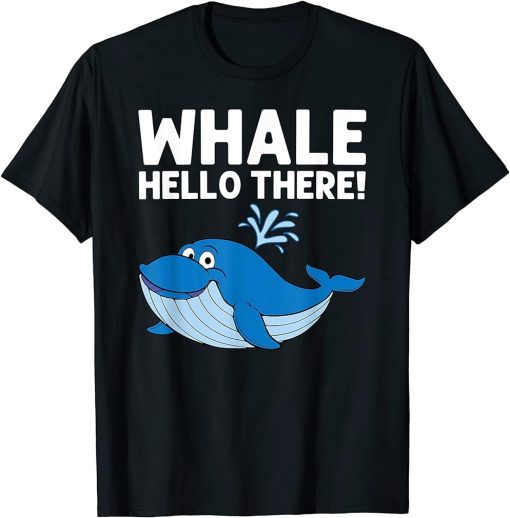 Funny Whale Art For Men Women Orca Narwhal Blue Whales T-Shirt