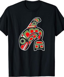 Orca Whale Alaska Haida Art, Native American Totem Tribal T-Shirt