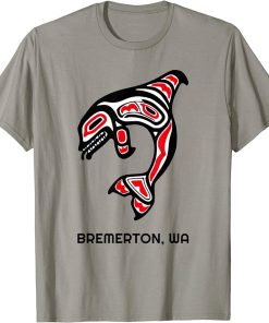 Bremerton Washington PNW Native American Orca Killer Whale T-Shirt