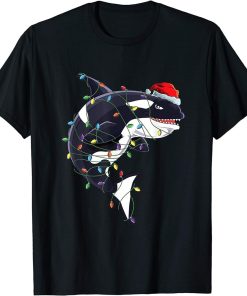 Cute Orca Killer Whale Santa Claus Hat Christmas Girls Gift T-Shirt