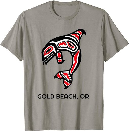 Gold Beach, Oregon Native American Orca Killer Whales Gift T-Shirt